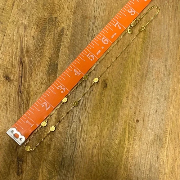 Madewell Gold Disc Necklace NWOT - Picture 5 of 8